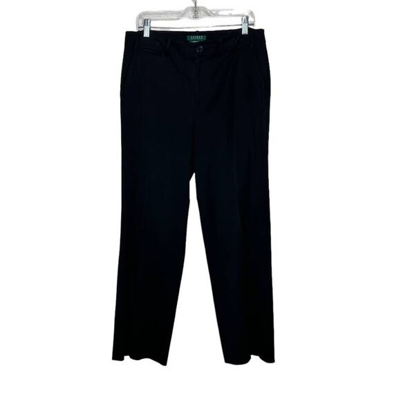 Ralph Lauren black flat front pants size 10 - Picture 1 of 8